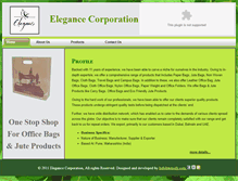 Tablet Screenshot of elegancecorporation.com